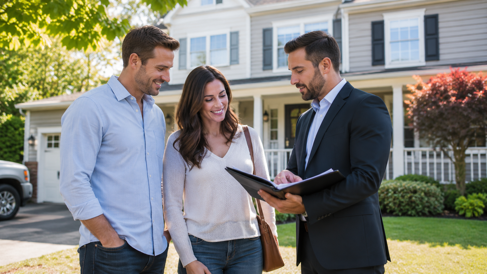 Long Island home buyer reviewing a property and comparable sales before making an offer