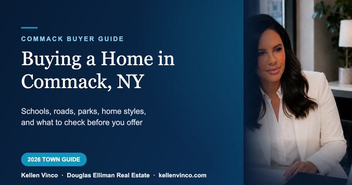 Buying a home in Commack, New York in Suffolk County on Long Island
