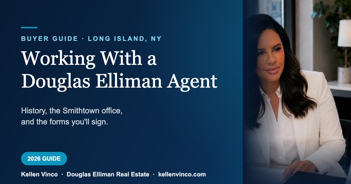 Working with a Douglas Elliman realtor on Long Island from the Smithtown, New York office