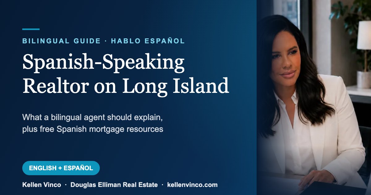 Spanish-speaking realtor on Long Island helping buyers and sellers in English and Spanish