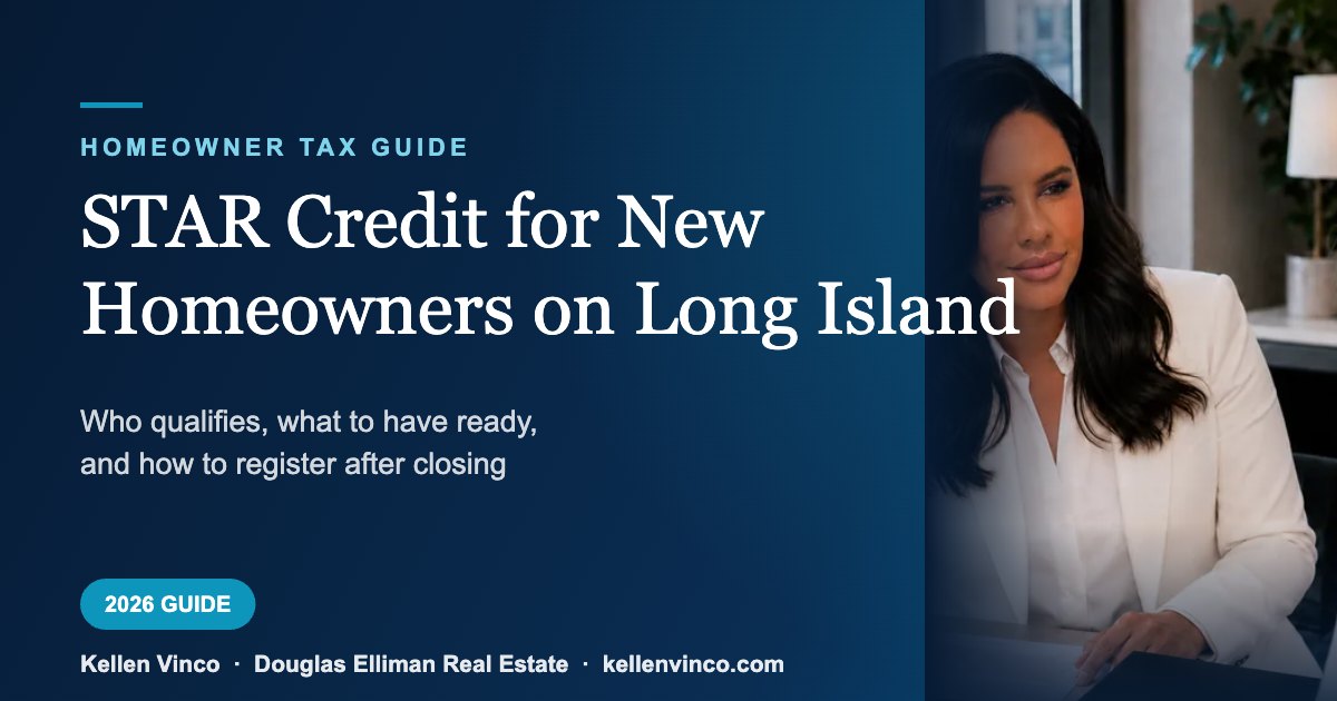 New York STAR school tax credit guide for new homeowners on Long Island